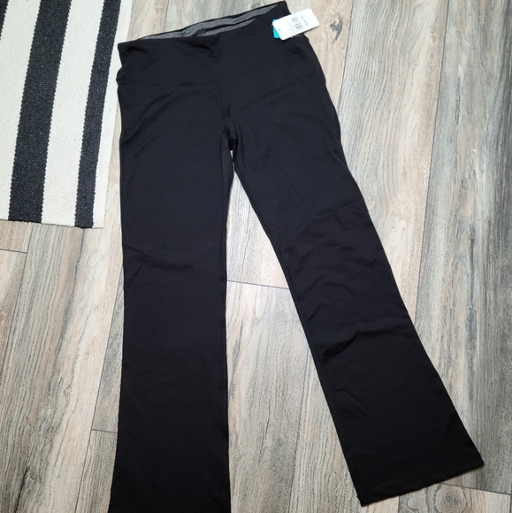 Energy Zone Pants & Jumpsuits Flare Yoga Pants Black Slim Fit